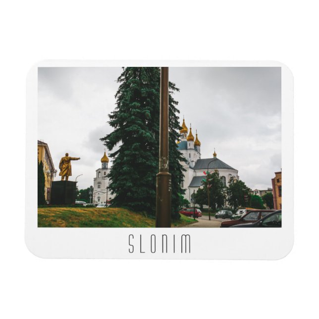 Weißrussland Slonim City Town View Architecture Le Magnet (Horizontal)