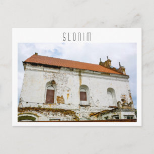 Weißrussland Slonim Große Synagoge-Architektur Postkarte