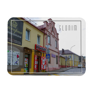 Weißrussland Slonim Stadt Ortsansicht Architektur Magnet
