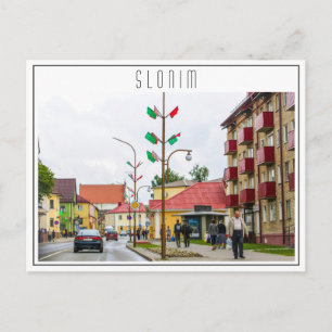 Weißrussland Slonim Stadt Stadtansicht Architektur Postkarte