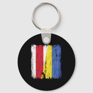 Weißrussland Ukraine Halbflagge Belarussisch Ukrai Schlüsselanhänger