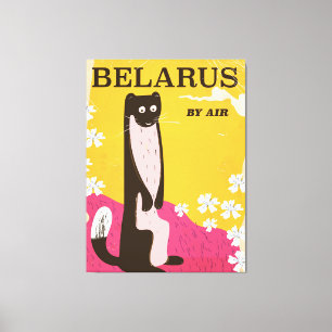 Weißrussland Vintage Reiseplakat Leinwanddruck