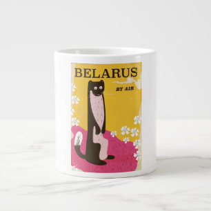 Weißrussland Vintage-Reiseposter Jumbo-Tasse