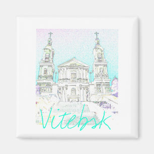 Weißrussland Wizebsk Stilisierte Architektur Magne Magnet