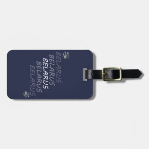 Weißrusslandische Blume Gepäckanhänger