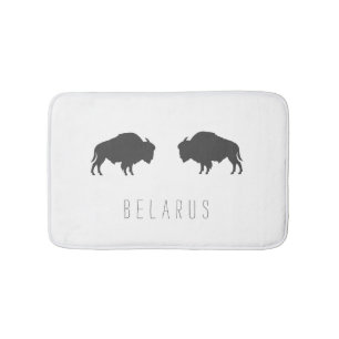 Weißrusslands Bison З б р е л у Б а р у с Badematte