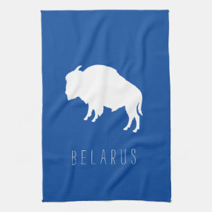 Weißrusslands Bison З б р е л у Б а р у с Geschirrtuch
