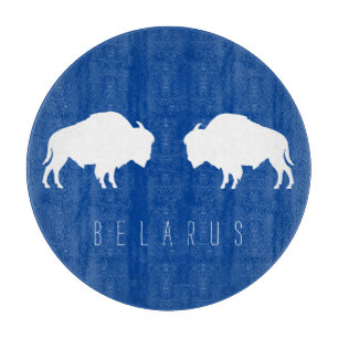 Weißrusslands Bison З б р е л у Б а р у с Schneidebrett