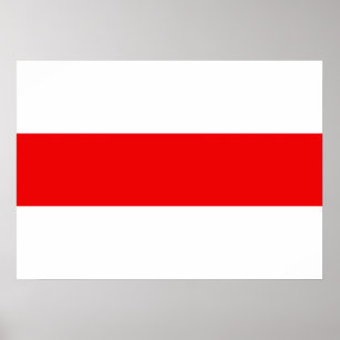 Weißrusslands Protestflaggensymbol Poster