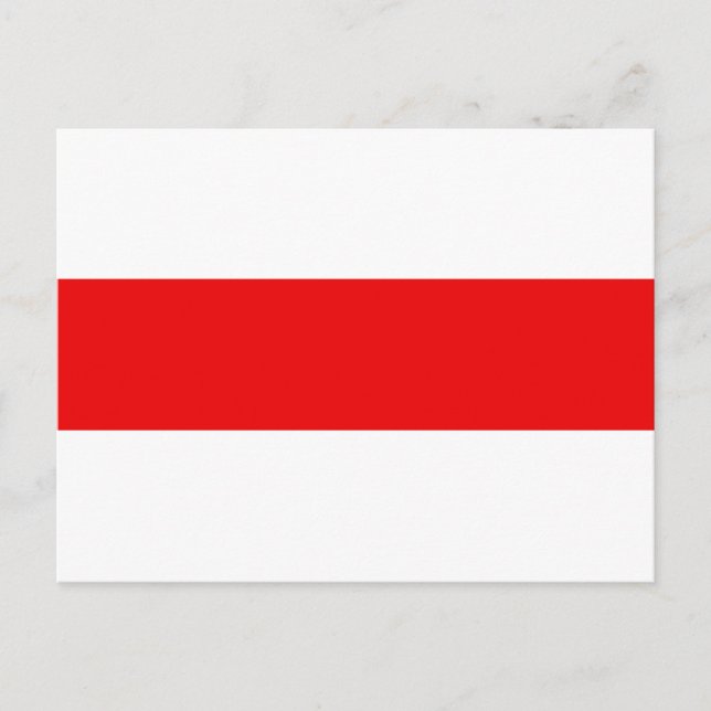 Weißrusslands Protestflaggensymbol Postkarte (Vorderseite)