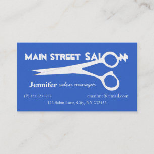 Weißschere Frisur Stylist Schönheitssalon Wellness Terminkarte