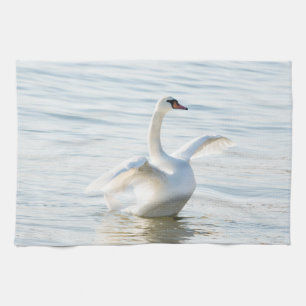 Weißschwan Cygnus Geschirrtuch