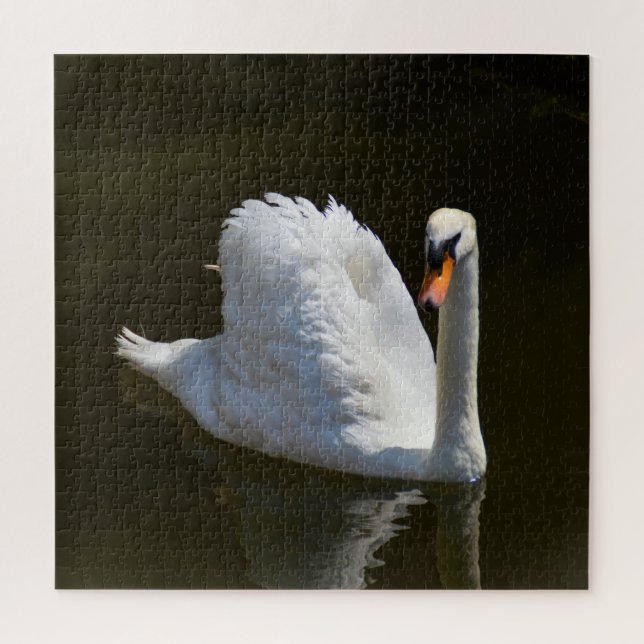 Weißschwan Puzzle (Vertikal)