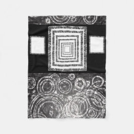 Weißschwarzer Pasley-Vliesdecke Fleecedecke