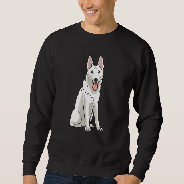 Weißschweizer Hirte Sweatshirt (Vorderseite)