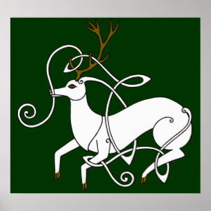 Weißstanzdruck Poster