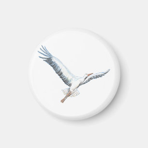 Weißstorch Magnet