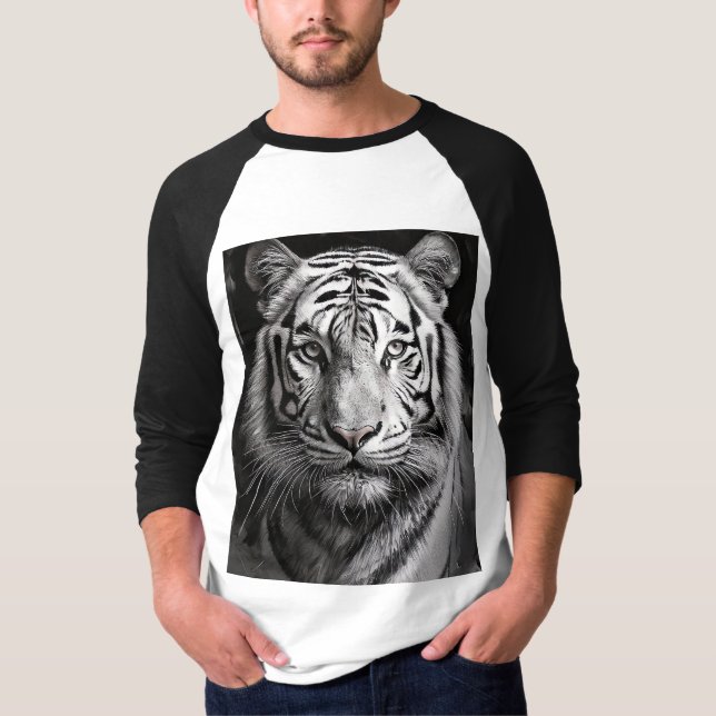 Weißtiger-Holzkohle T-Shirt (Vorderseite)