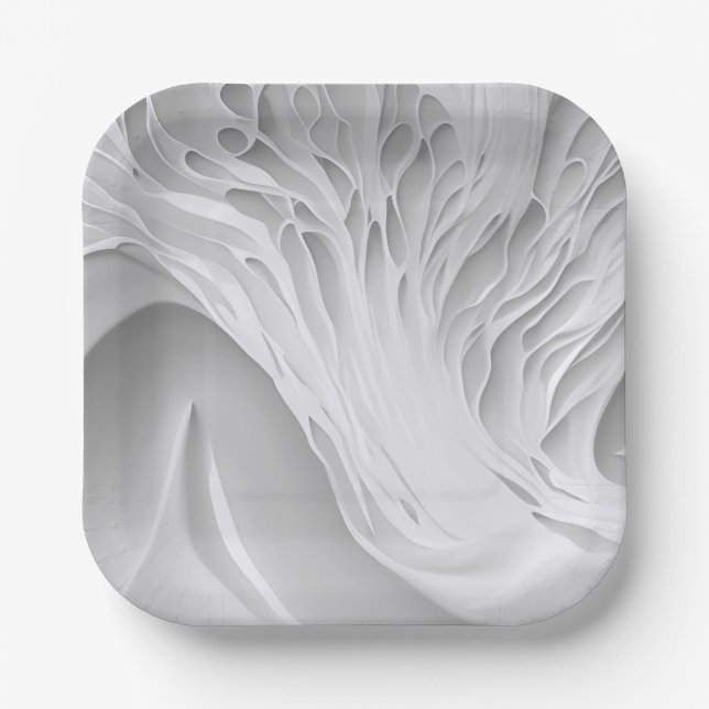 Weißwabenkraut Pappteller (Vorderseite)