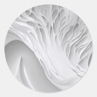 Weißwabenkraut Runder Aufkleber