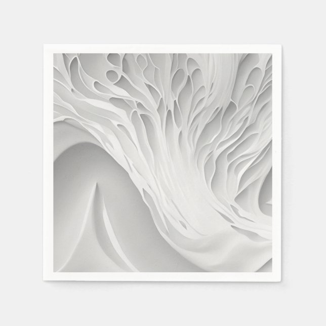 Weißwabenkraut Serviette (Vorderseite)