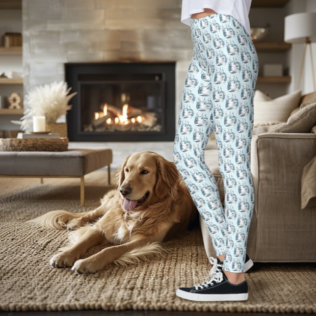 Weißwal Blau Leggings (Von Creator hochgeladen)