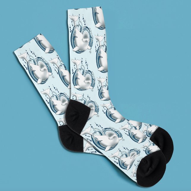 Weißwal Blau Socken (Von Creator hochgeladen)