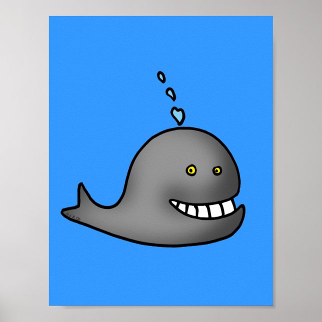 Weißwal Poster (Vorne)