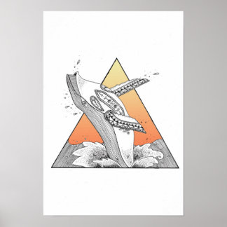 Weißwal-Poster Poster