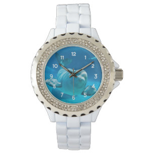 Weißwal-Wal Armbanduhr