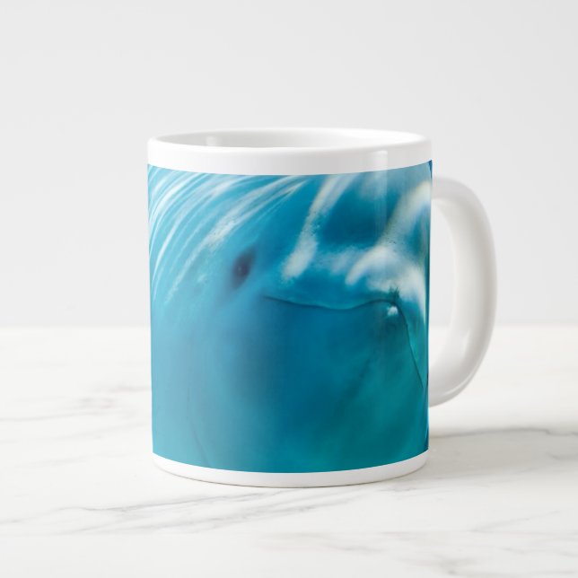 Weißwal-Wal Jumbo-Tasse (Vorderseite Rechts)