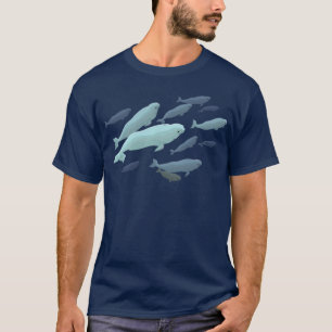 Weißwal-Wal-T - Shirt-Unisexwal-Kunst-Shirts T-Shirt