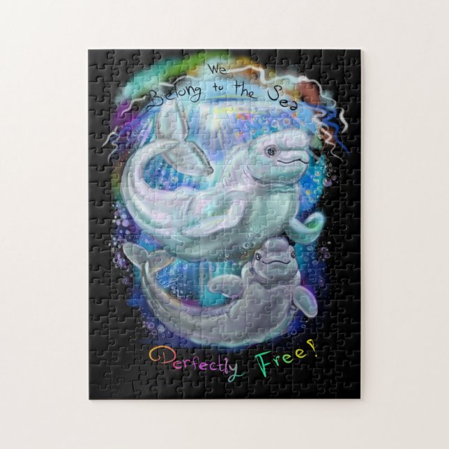 Weißwal-Wale Puzzle (Vertikal)