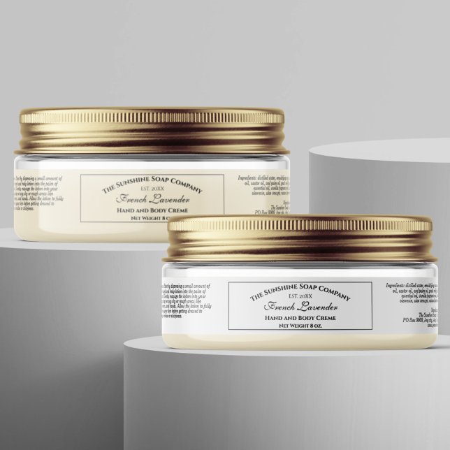 Weißwasserdichte Kosmetikmarke 1" x 7" Aufkleber (Von Creator hochgeladen)