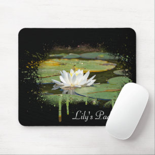 Weißwasserlilie Abstrakt Mousepad