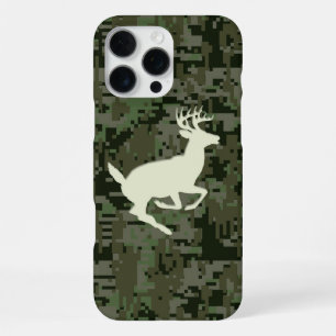 Weißwedelhirsch auf Deep Woods Camo iPhone 16 Pro Max Hülle