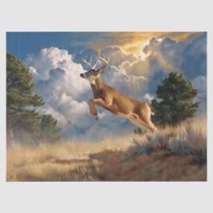 Weißwedelhirsch-Decoupage Seidenpapier