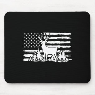 Weißwedelhirsch-Jagdhemd Amerikanischer Vintage-St Mousepad