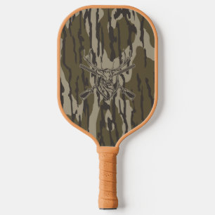 Weißwedelhirsch Sumpf-Tarnjagdgewehr unten Pickleball Schläger