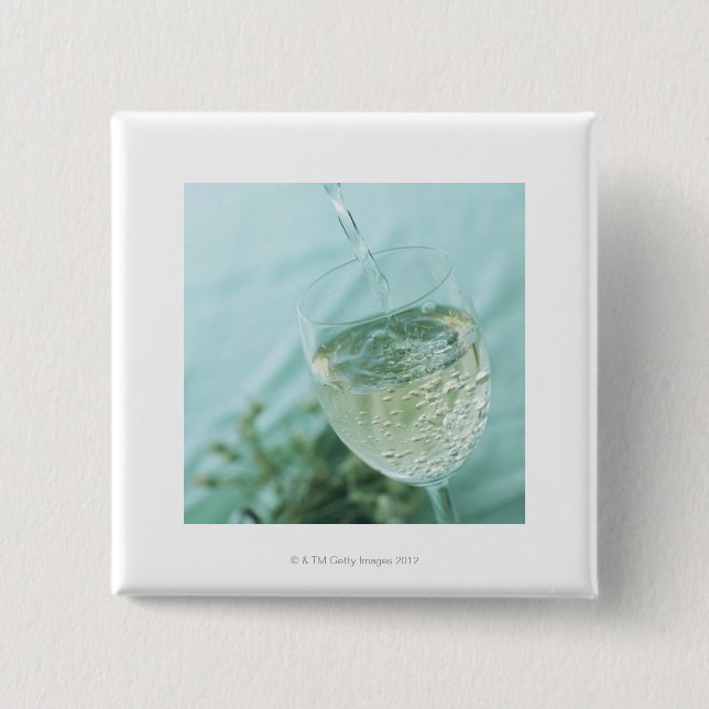 Weißwein Button (Vorderseite)