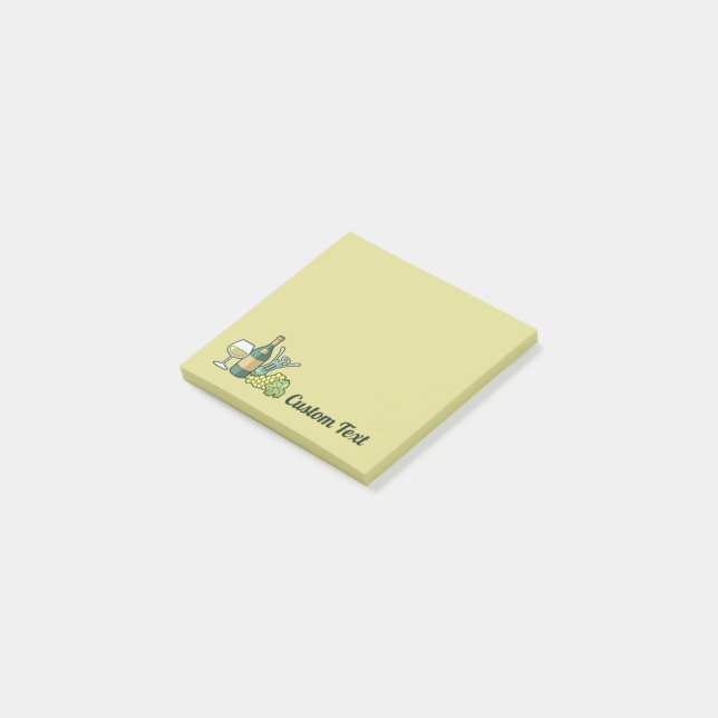 Weißwein - Nachhinweise Post-it Klebezettel (angewinkelt)