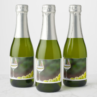 Weißwein & Trauben Etikett