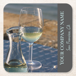 Weißweinpapier Untersetzer für Weinkellerei oder W