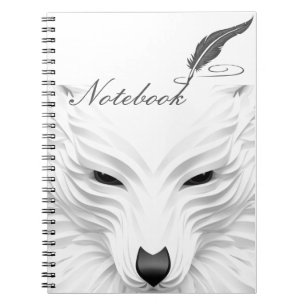 Weißwolf-Notebook Notizblock