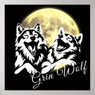 Weißwölfe 'Grin Wolf' Poster
