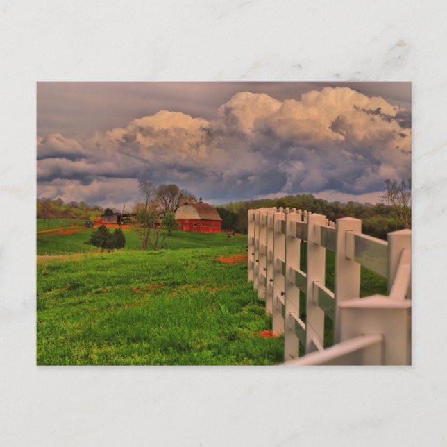 Weißzaun Postkarte (Vorderseite)