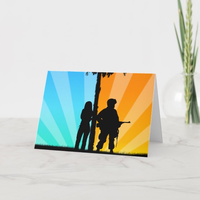 Weit auseinander, nah am Herzen Karte (Vorderseite)