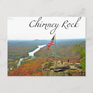 Weit oberhalb von Chimney Rock Postkarte