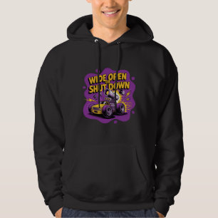 Weit offen oder stillgelegt lustiges Drag-Racing-A Hoodie
