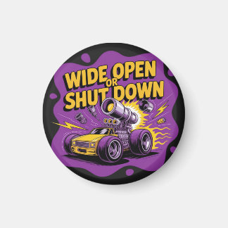 Weit offen oder stillgelegt lustiges Drag-Racing-A Magnet